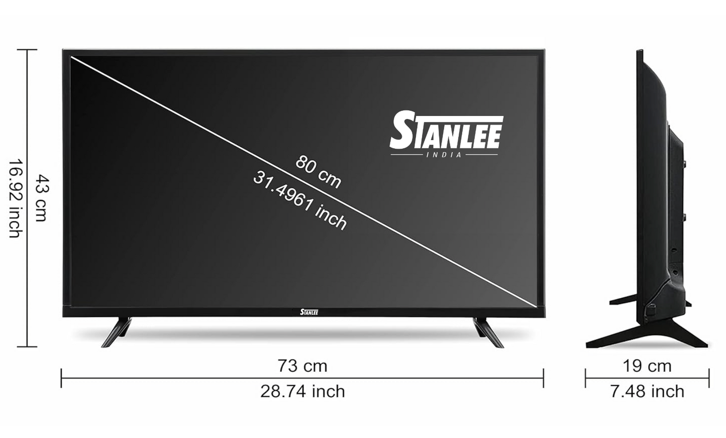 32" Stanlee Smart TV Frameless
