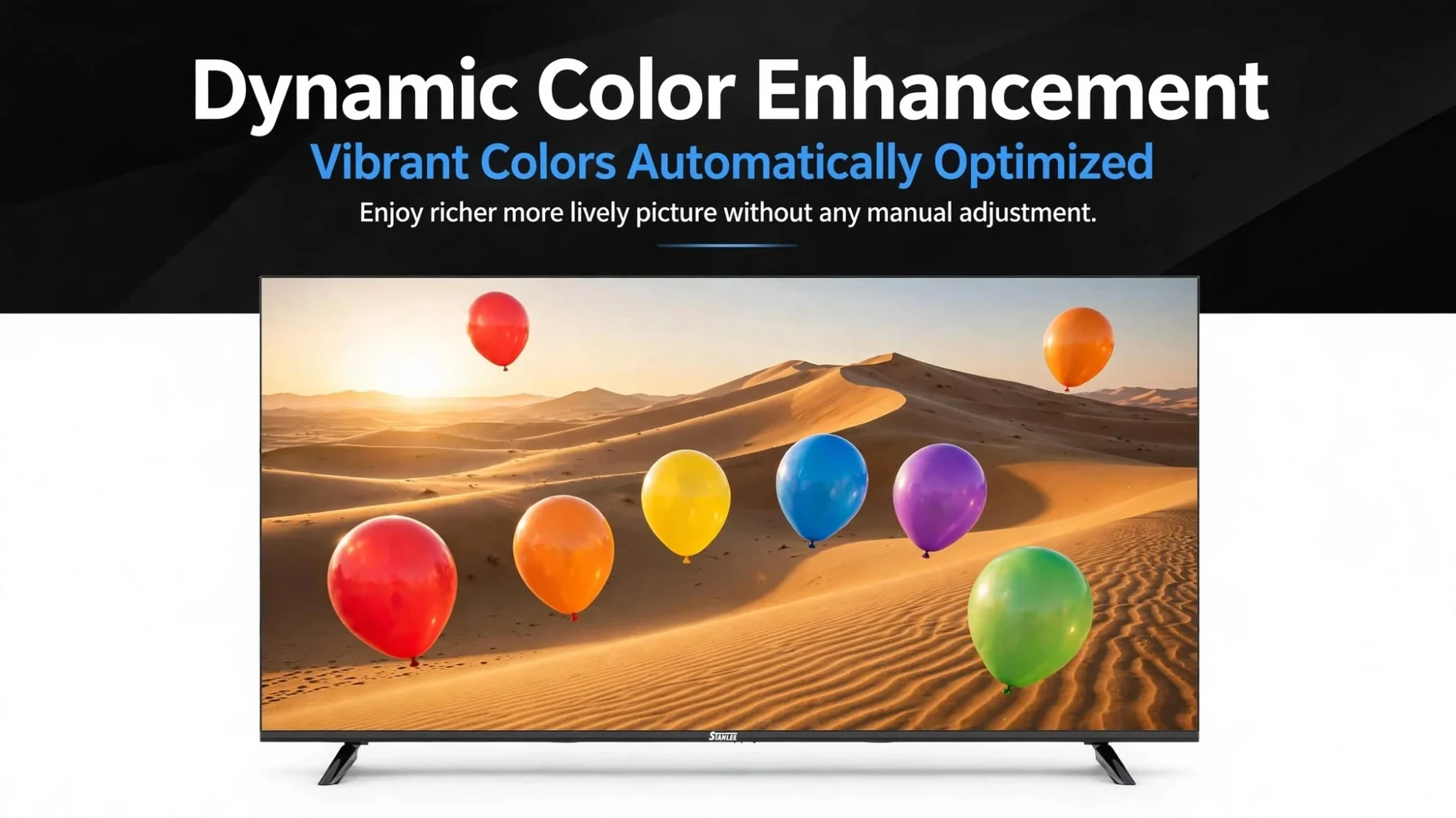 Vibrant colour, optimised automatically