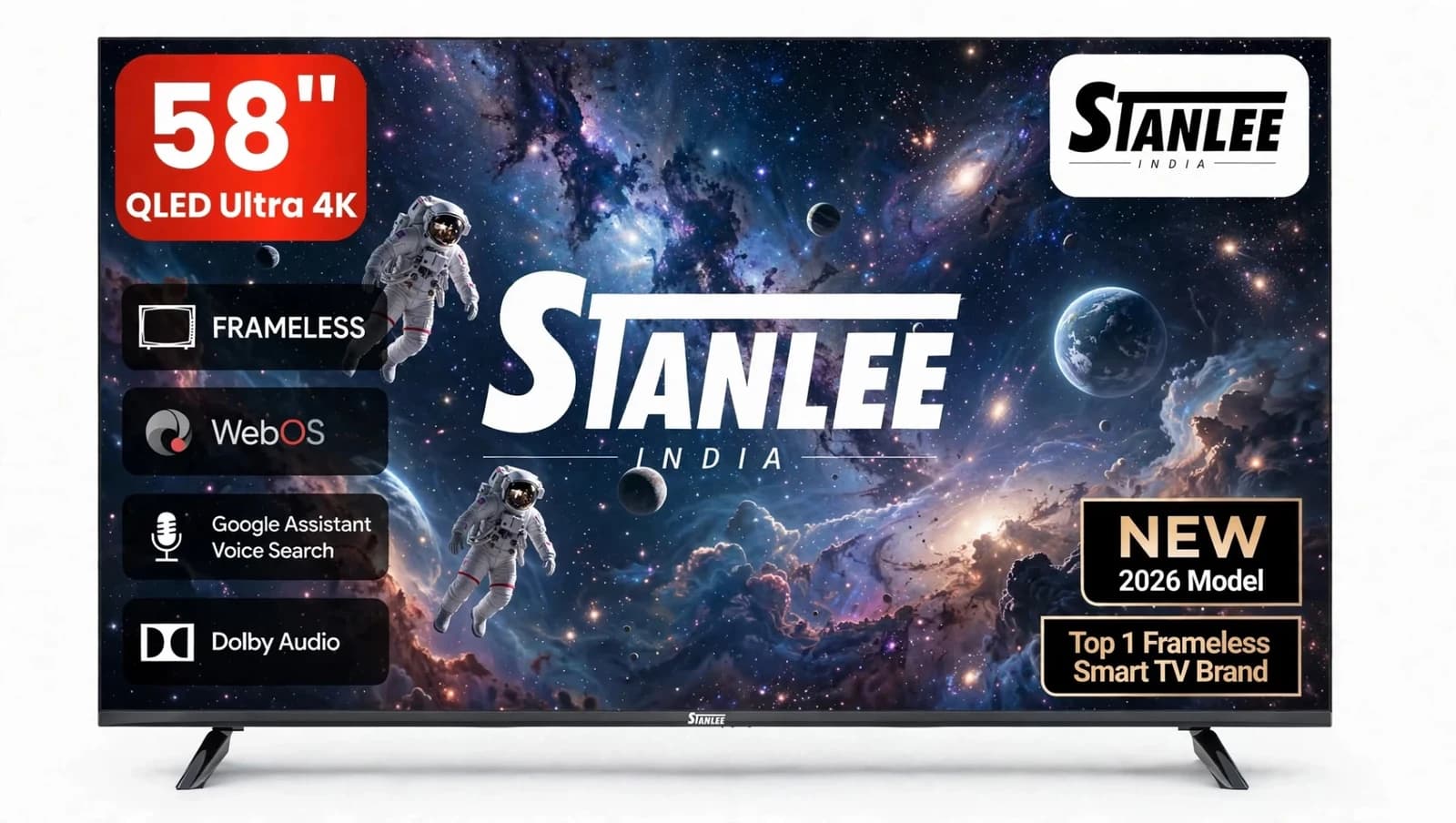 Stanlee 58″ Smart TV — QLED 4K