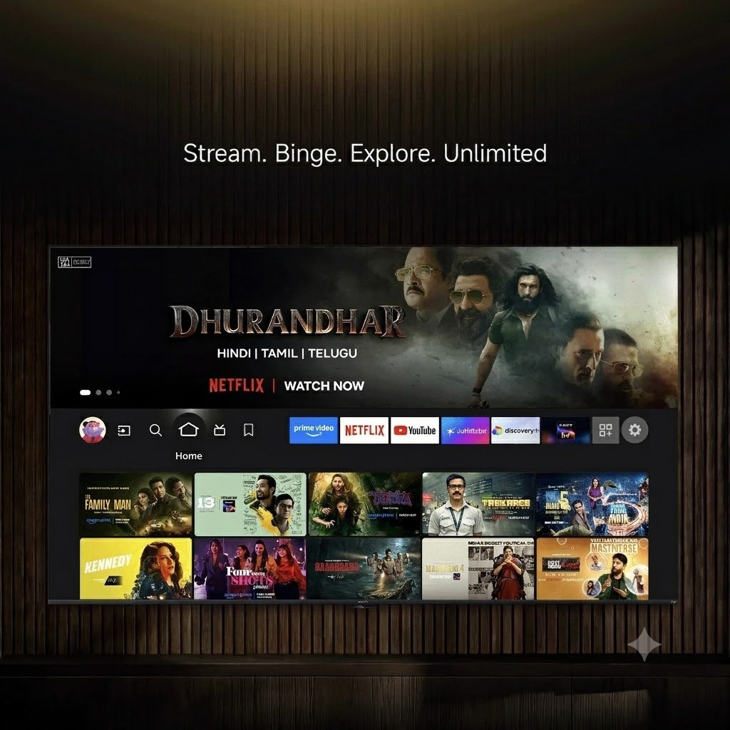 43″ Smart TV — Frameless