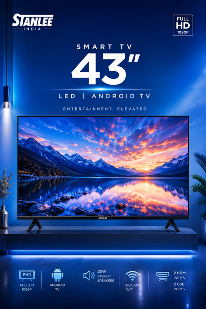 43″ Smart TV — Frameless