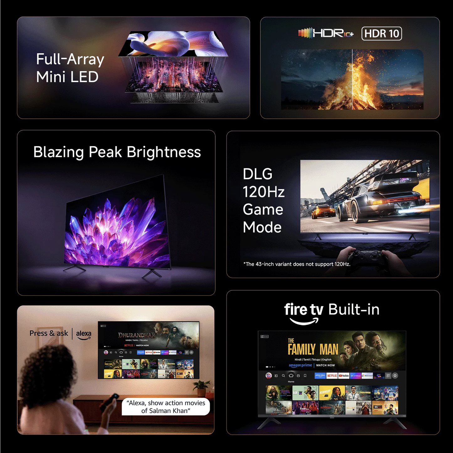 43″ Smart TV — Frameless