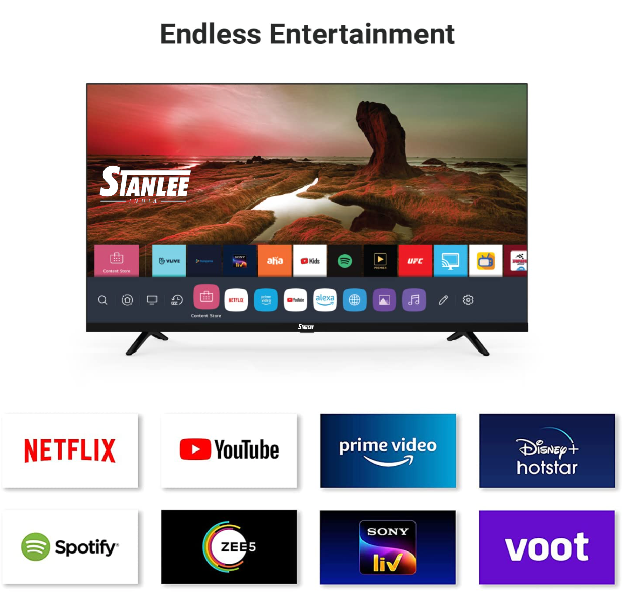 Stanlee India (43 inches) Full HD Smart